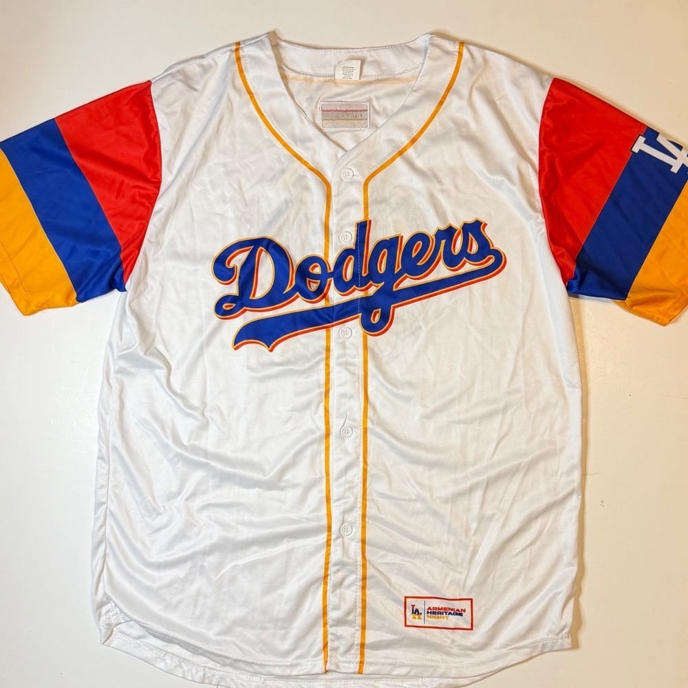 Dodgers Armenian Heritage Night Jersey Mens XL Rare